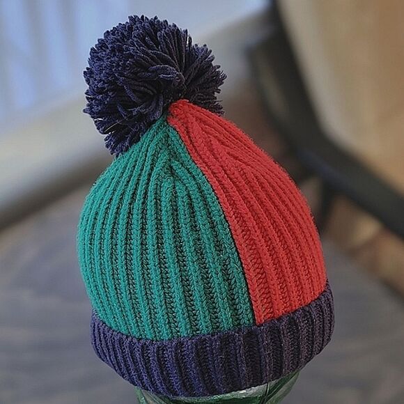 GAP Kids Colorblock Pom Beanie - Picture 2 of 10